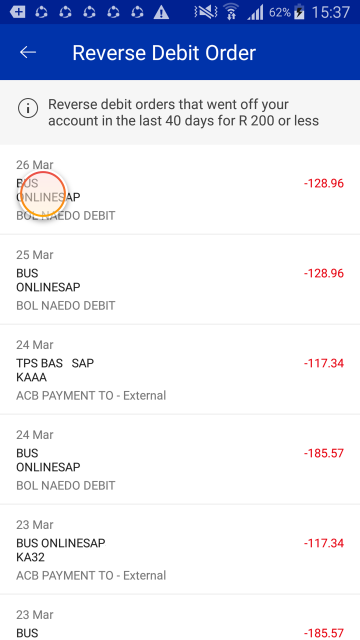 drOrderReversal_debitOrderList