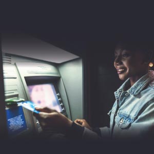 ATM banking content tile